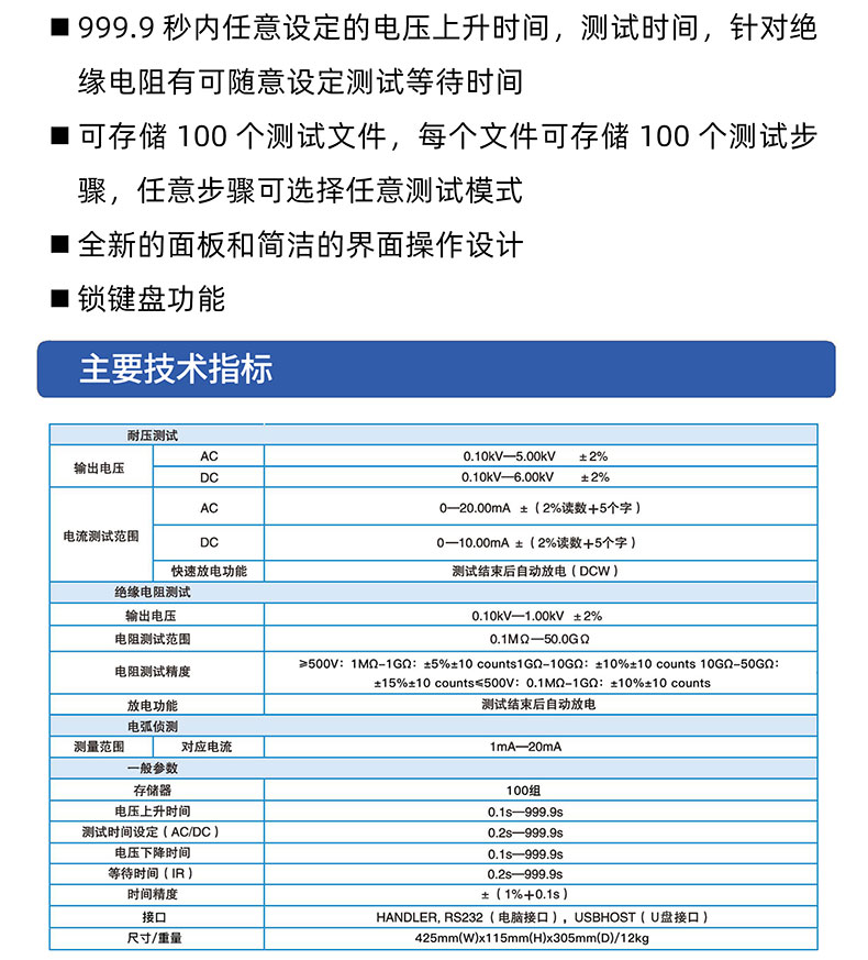 威格多通道耐壓絕緣測(cè)試儀(VG7162)通道多，體積小，操作簡單插圖2